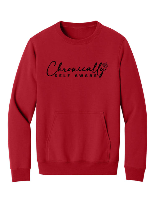 CHRONICALLY SELF AWARE COZY POCKET PULLOVER